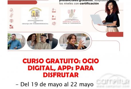 Curso gratuito en Granja de Torrehermosa: descubre cómo aprovechar el ocio digital y las apps más útiles